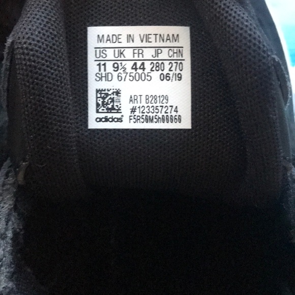 Adidas Falcon W Size 11 Black/White - Picture 5 of 5